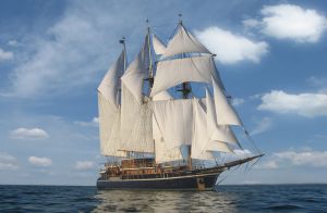 The three-masted Peacemaker has been owned by the religious group Twelve Tribes since 2000.