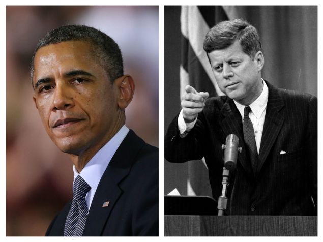 Barack Obama / John F Kennedy (Photo: Spencer Platt/Getty Images) (Photo: Keystone/Getty Images)