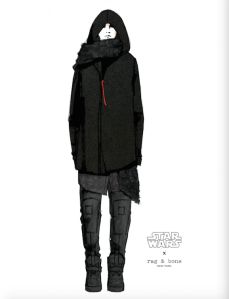 Kylo Ren inspired look designed by Rag & Bone.