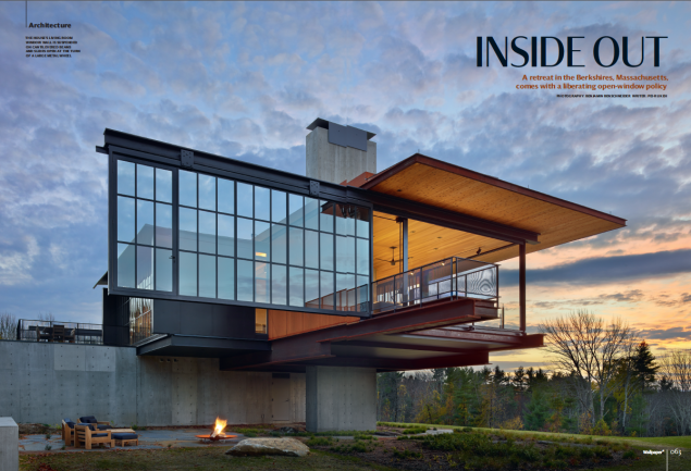 A feature on a Kundig design in Massachusetts (Photo: Courtesy Wallpaper*).
