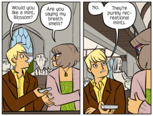 Detail, from Bad Machinery, by John Allison. (Screenshot: ScaryGoRound)