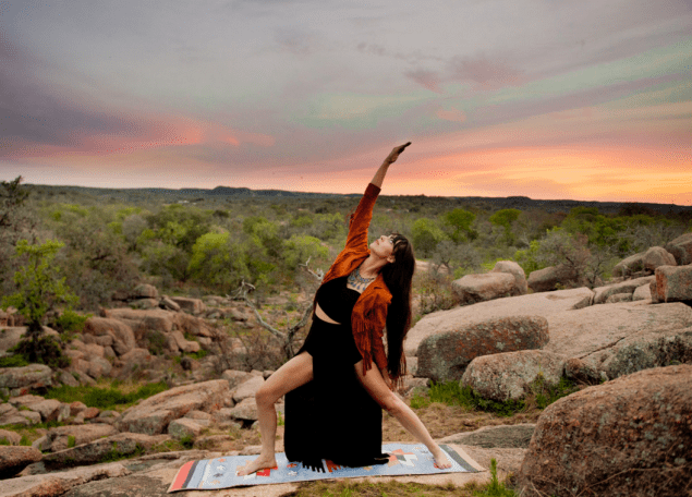 This mat will transport you (Photo: Magic Carpet Yoga Mats).