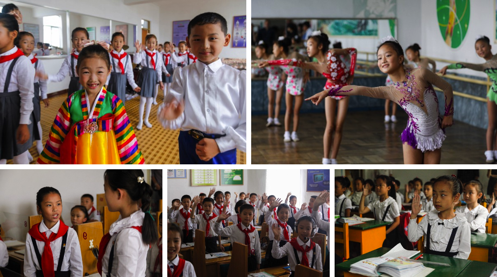Schoolchildren in North Korea