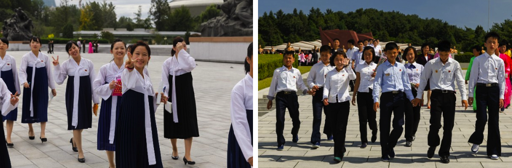 Exchanging smiles in North Korea