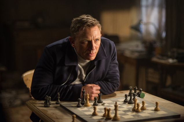 Daniel Craig as James Bond in Spectre.
