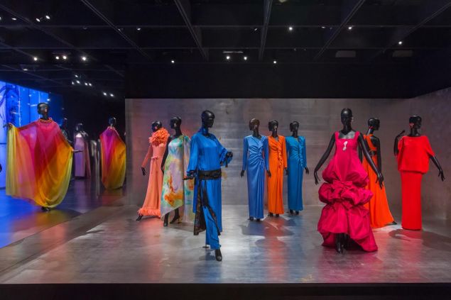 Eveningwear exhibition.