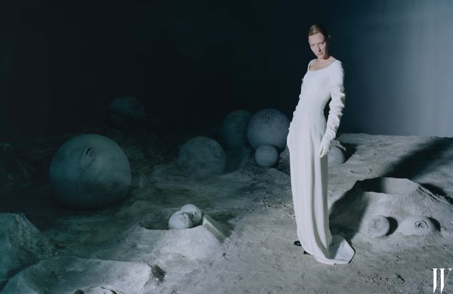 Ms. Blanchett in Boss (Photo: Courtesy W).