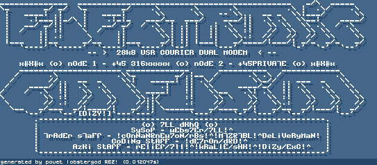 Electronic Confusion BBS ASCII from 1995