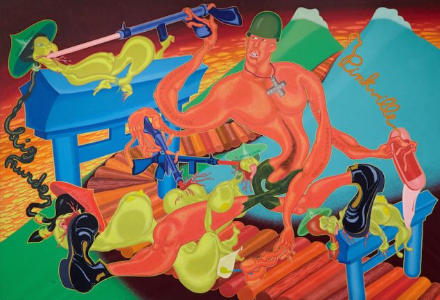 Peter Saul, Pinkville, 1970. (Photo: Courtesy of Venus Over Manhattan)