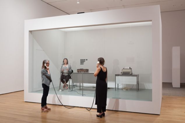 David Lamelas, Office of Information about the Vietnam War at Three Levels: The Visual Image, Text and Audio. 1968/2015. (Photo: Thomas Griesel, Courtesy Museum of Modern Art)