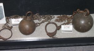 Ball and chain, earlier models. (Photo: @lazylikewally / Flickr)