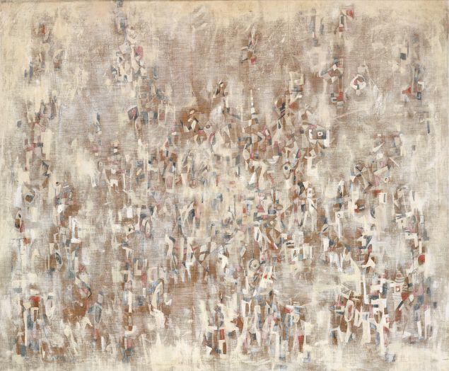 Norman Lewis, Untitled, oil on canvas, circa 1958. Sold December 15, 2015 for $965,000. (Photo: Swann Galleries)