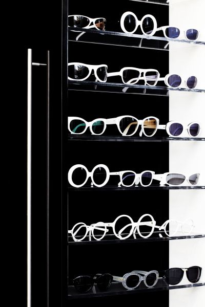 A selection of vintage white frames (Photo: Courtesy Cutler & Gross).