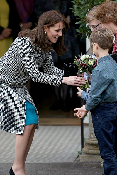 WARMINSTER, ENGLAND - DECEMBER 10: Catherine, Duchess of Cambridge walks from the main house during an official visit to the Action on Addiction Centre for addiction treatment studies at Action on Addiction Centre on December 10, 2015 in Warminster, England. (Photo by Matt Cardy/Getty Images)