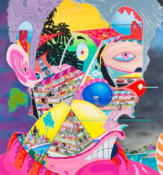 Erik Parker, Millennials’ Dilemma, 2015. (Photo: Courtesy Paul Kasmin Gallery)