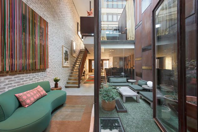 A rooftop courtyard makes for an unusual outdoor space. (Nestseekers.)