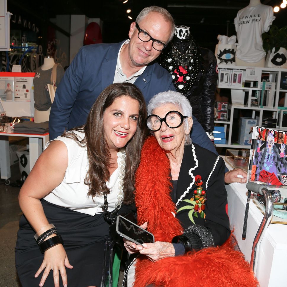 Rachel Shechtman, Iris Apfel, Donald Robertson (Photo: BFA). 