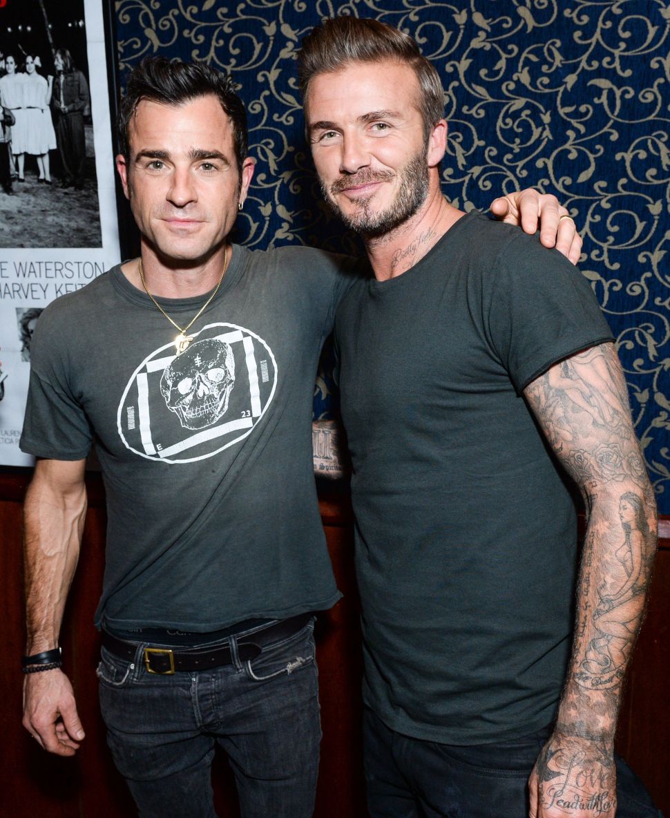 David Beckham, Justin Theroux (Photo: BFA).