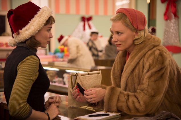 Rooney Mara, left, and Cate Blanchett in Carol.