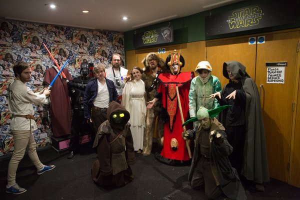 Staff of Picturehouse in Exeter, UK dressed up for Star Wars: The Force Awakens. (Photo: Via Twitter/Exeter Picturehouse)