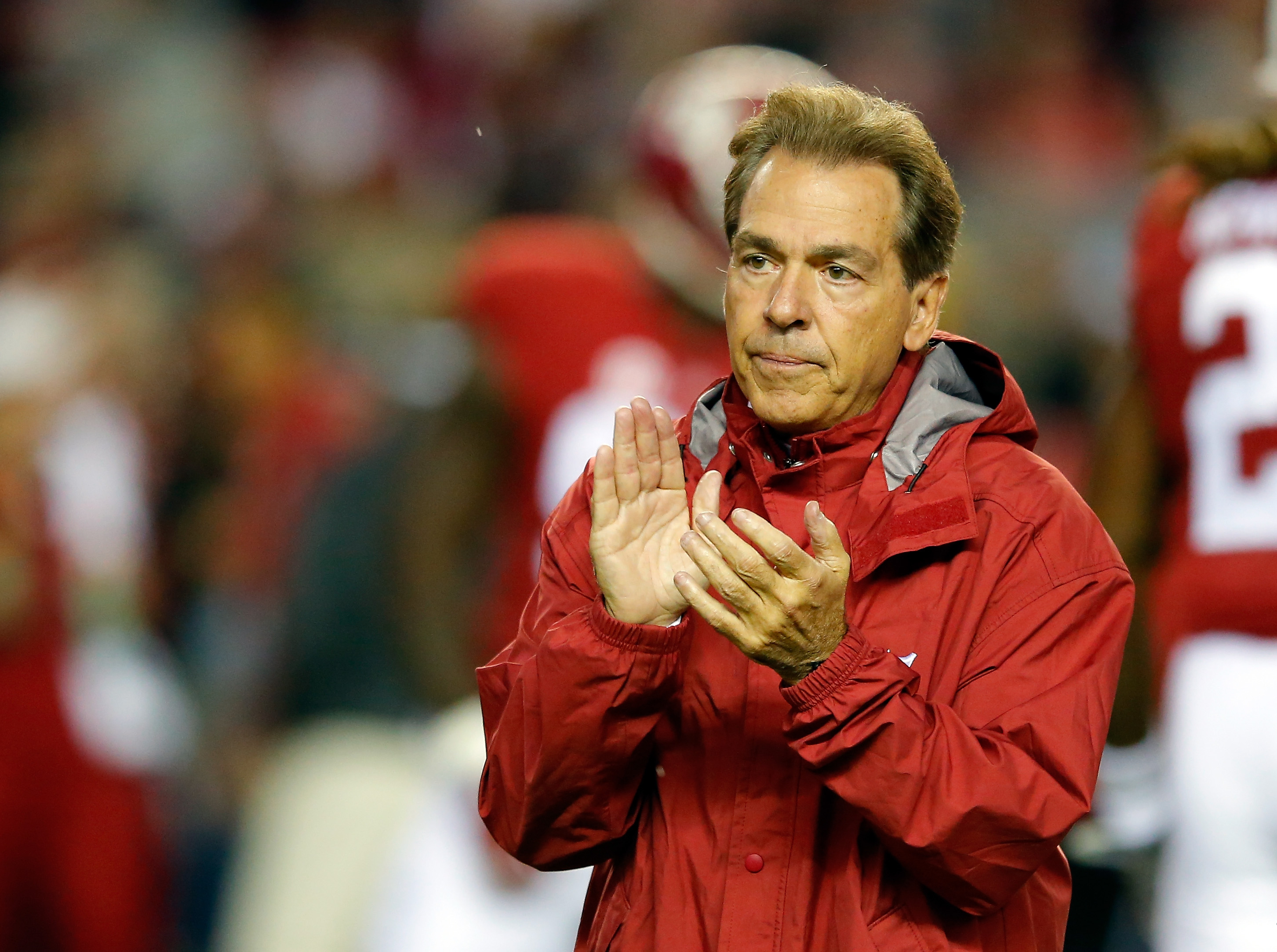 Nick Saban, head coach of the Alabama Crimson Tide (Photo by Kevin C. Cox/Getty Images)