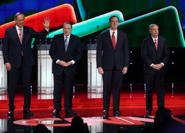 Republican presidential candidate during the CNN Republican presidential debate on December 15, 2015 in Las Vegas, Nevada. (Photo: Ethan Miller for Getty Images)