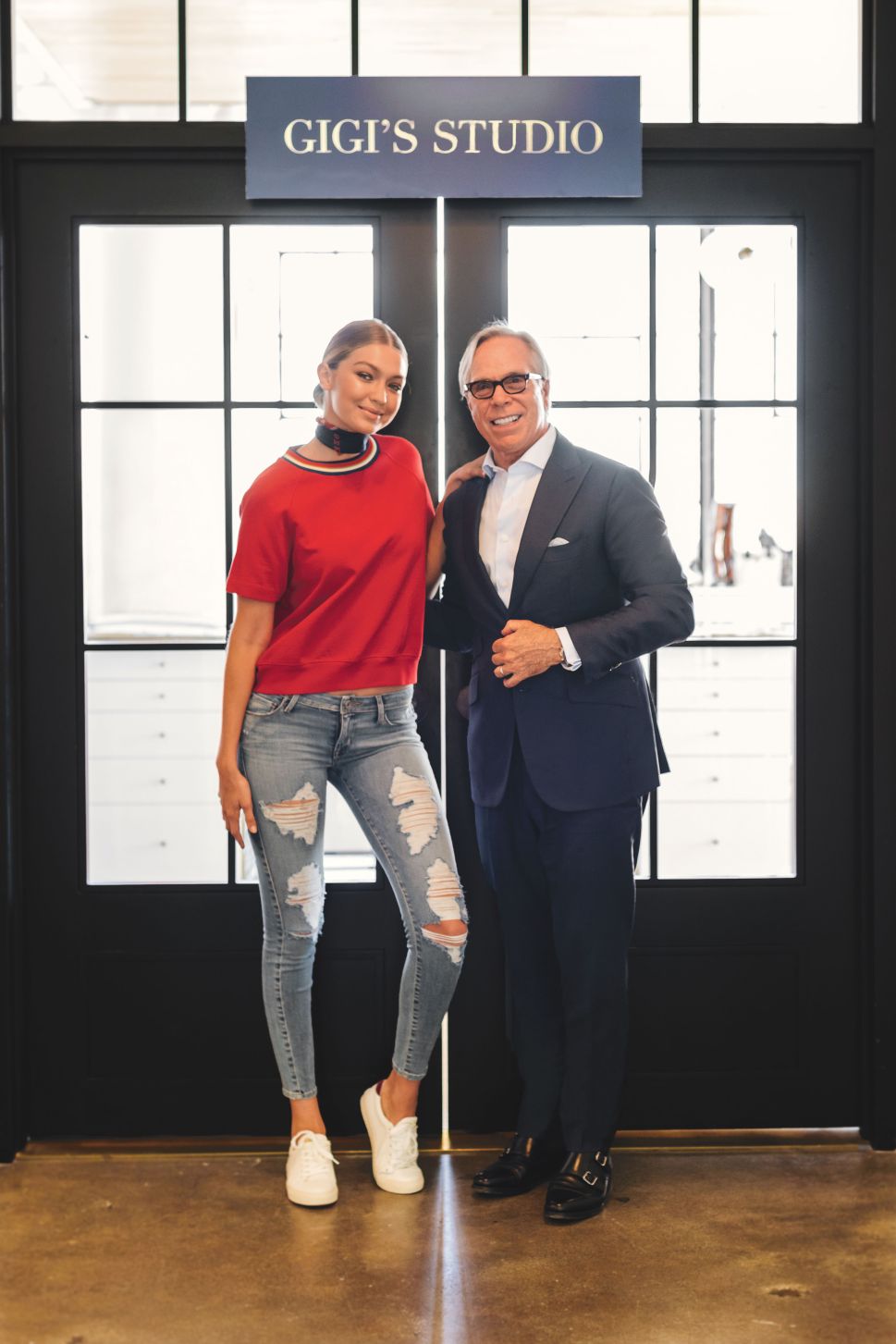 Gigi Hadid, Tommy Hilfiger (Photo: Tommy Hilfiger).