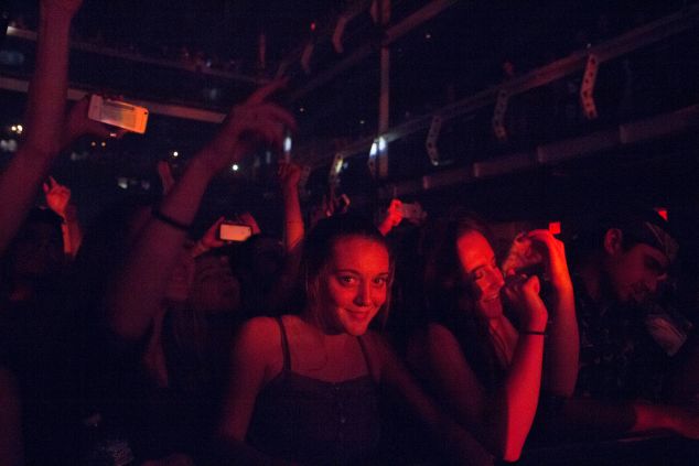 The front row game was strong. (Justin Joffe for Observer)