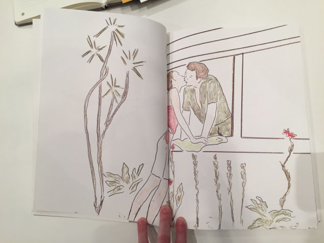 Drawings from Dome, an artist book by Mr. Shani. (Photo: Alanna Martinez)