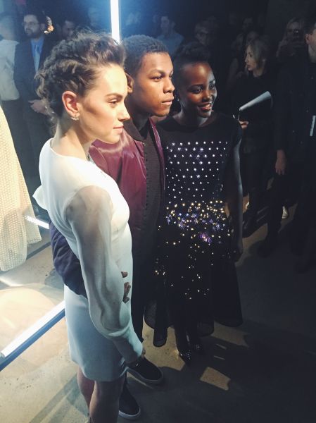 Lupita Nyong'o shines alongside Daisy Ridley and John Boyega (Photo: Taylor Boozan).