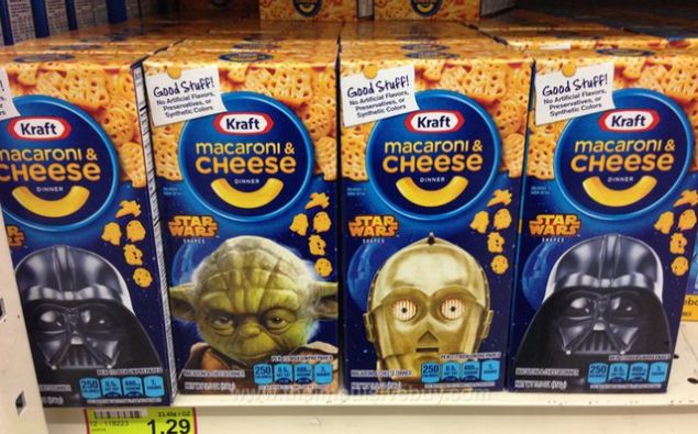 Kraft's Star Wars mac and cheese.