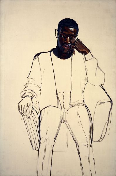 Alice Neel (American, 1900–1984) James Hunter Black Draftee 1965. (Photo: © The Estate of Alice Neel Courtesy David Zwirner, New York/London)