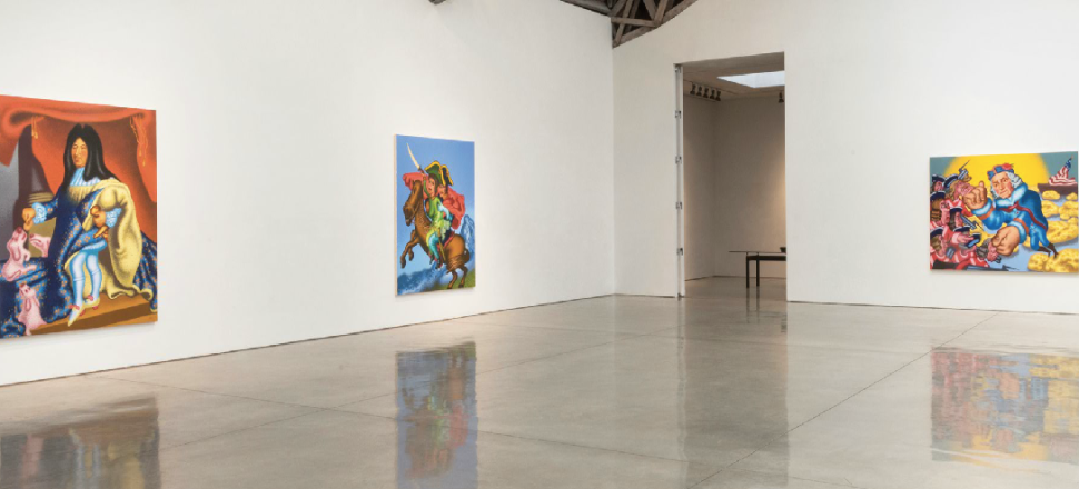 Installation shot of Peter Saul's exhibition "Six Classics" at Mary Boone gallery. (Photo: Courtesy of Mary Boone)