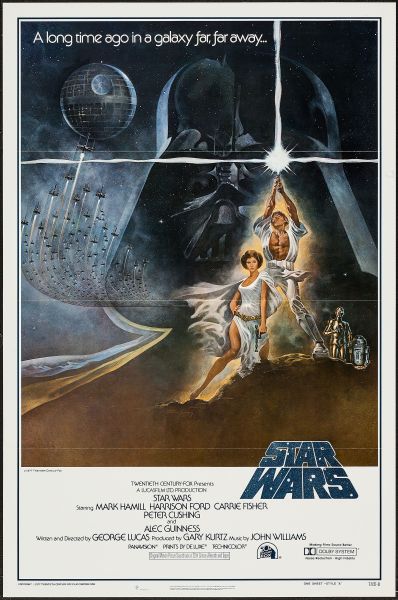 Star Wars (20th Century Fox, 1977). First Printing One Sheet (27" X 41") Flat Folded Style A. (Photo: Heritage Auctions)