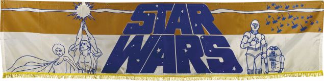 Star Wars (20th Century Fox, 1977). Silk-Screen Banner (26" X 104"). (Photo: Heritage Auctions)