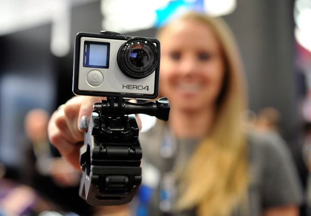 A GoPro Hero 4 camera