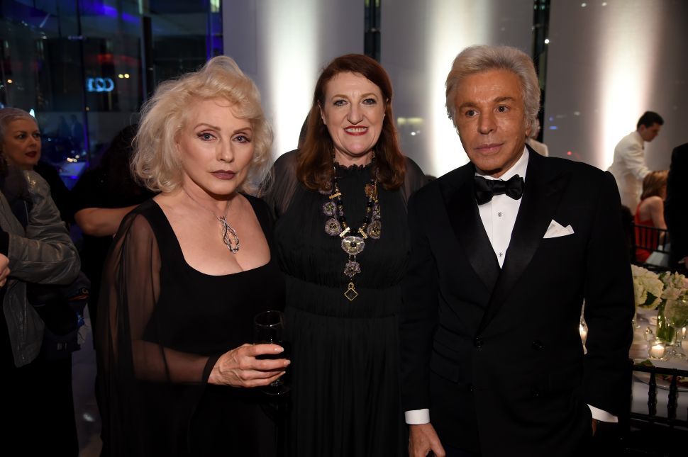 Debbie Harry, Glenda Bailey, Giancarlo Giametti (Photo: Dimitrios Kambouris for Getty Images).