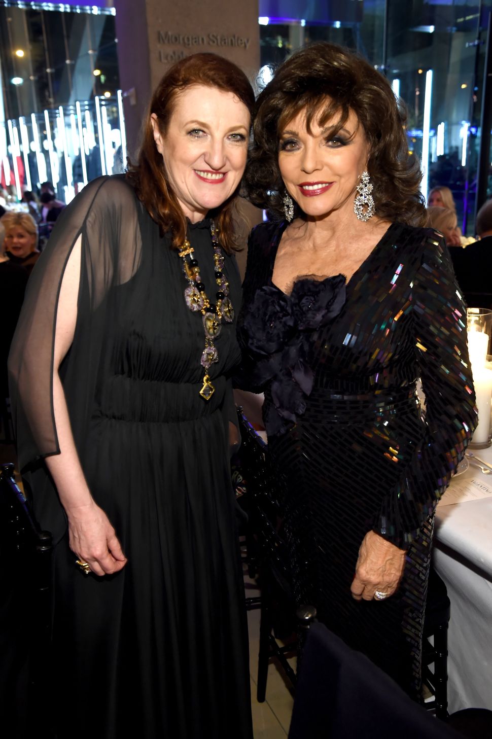 Glenda Bailey, Joan Collins (Photo: Dimitrios Kambouris for Getty Images).