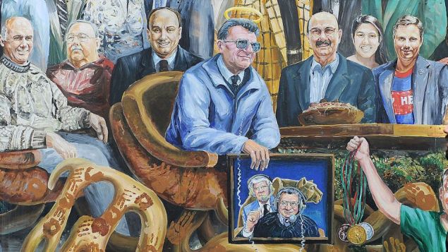 An image of Joe Paterno by Michael Pilato.
