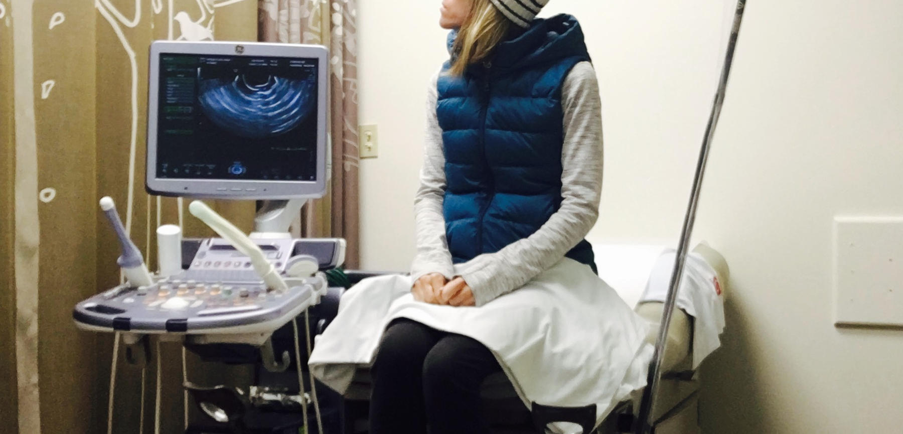 Day 7 of hormonal stimulation: ultrasound.