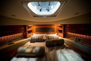 Interior of the Sea Ray 510 Sundancer (Photo: Michael Nagle for Observer)