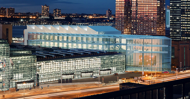 A rendering of the proposed expansions for the Jacob Javits Center. (Rendering: Gov. Andrew Cuomo's Office via Flickr)