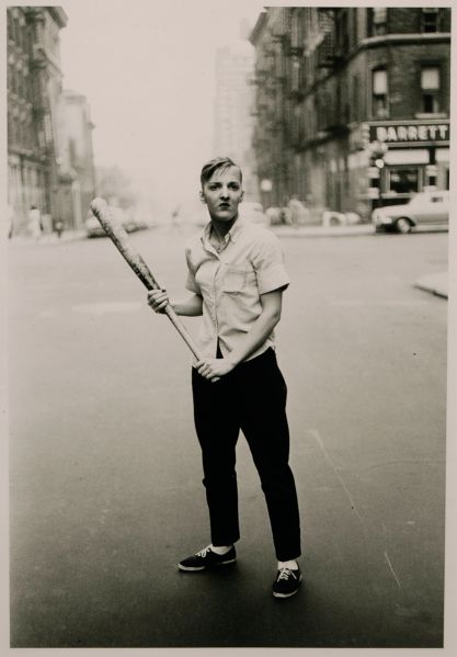 Diane Arbus, Teenager with a Baseball Bat, NYC, 1962. (Photo: Courtesy of Andrew Russeth)