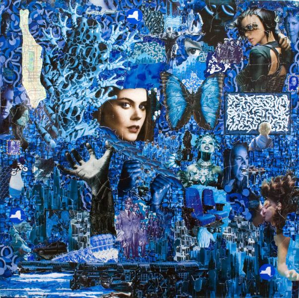 Michael Anderson, Blue Abstract, 2009. (Photo: Courtesy the artist and Berry Campbell)