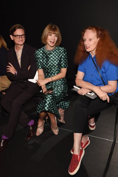 Hamish Bowles, Anna Wintour, Grace Coddington (Photo: Getty Images).
