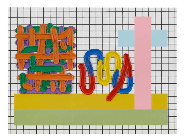 Jonathan Lasker, The Plus Sign at Golgotha, 2014. (Image: Courtesy Cheim & Read)