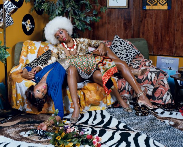 Mickalene Thomas, Le leçon d’amour, 2008 © Mickalene Thomas. (Courtesy the artist and Lehmann Maupin, New York and Hong Kong; and Artists Rights Society (ARS), New York)
