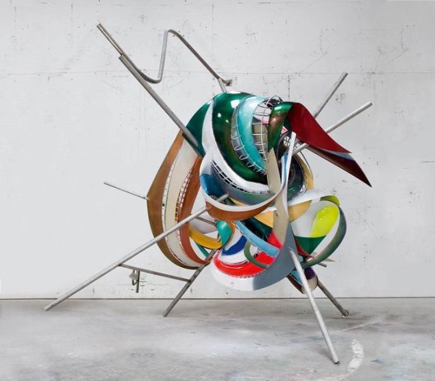 Frank Stella, K.81 combo (K.37 and K.43) large size, 2009. Private collection. (© 2015 Frank Stella/Artists Rights Society, New York)