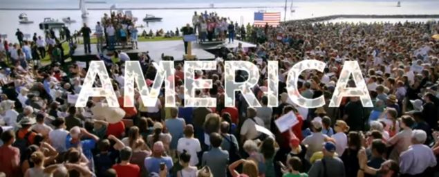 A scene from Sen. Bernie Sanders' latest ad. (Screengrab: YouTube)