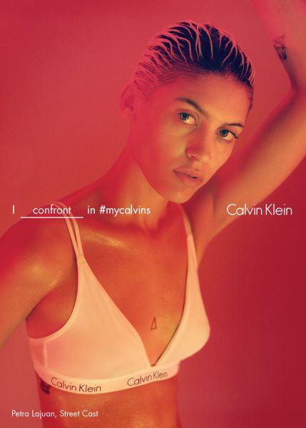 Petra Lajuan was spotted on the street and cast in this campaign (Photo: Courtesy Calvin Klein).